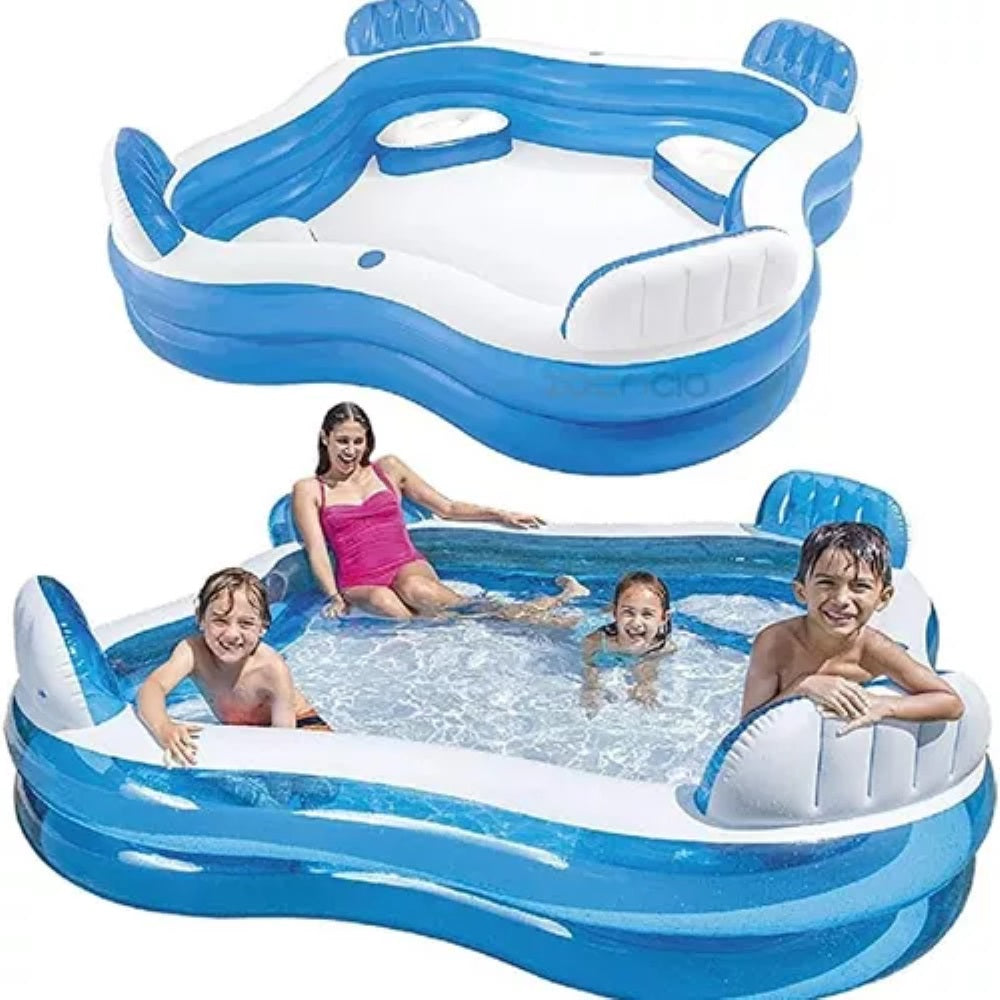 Piscina Jacuzzi Espaldar Intex Familiar