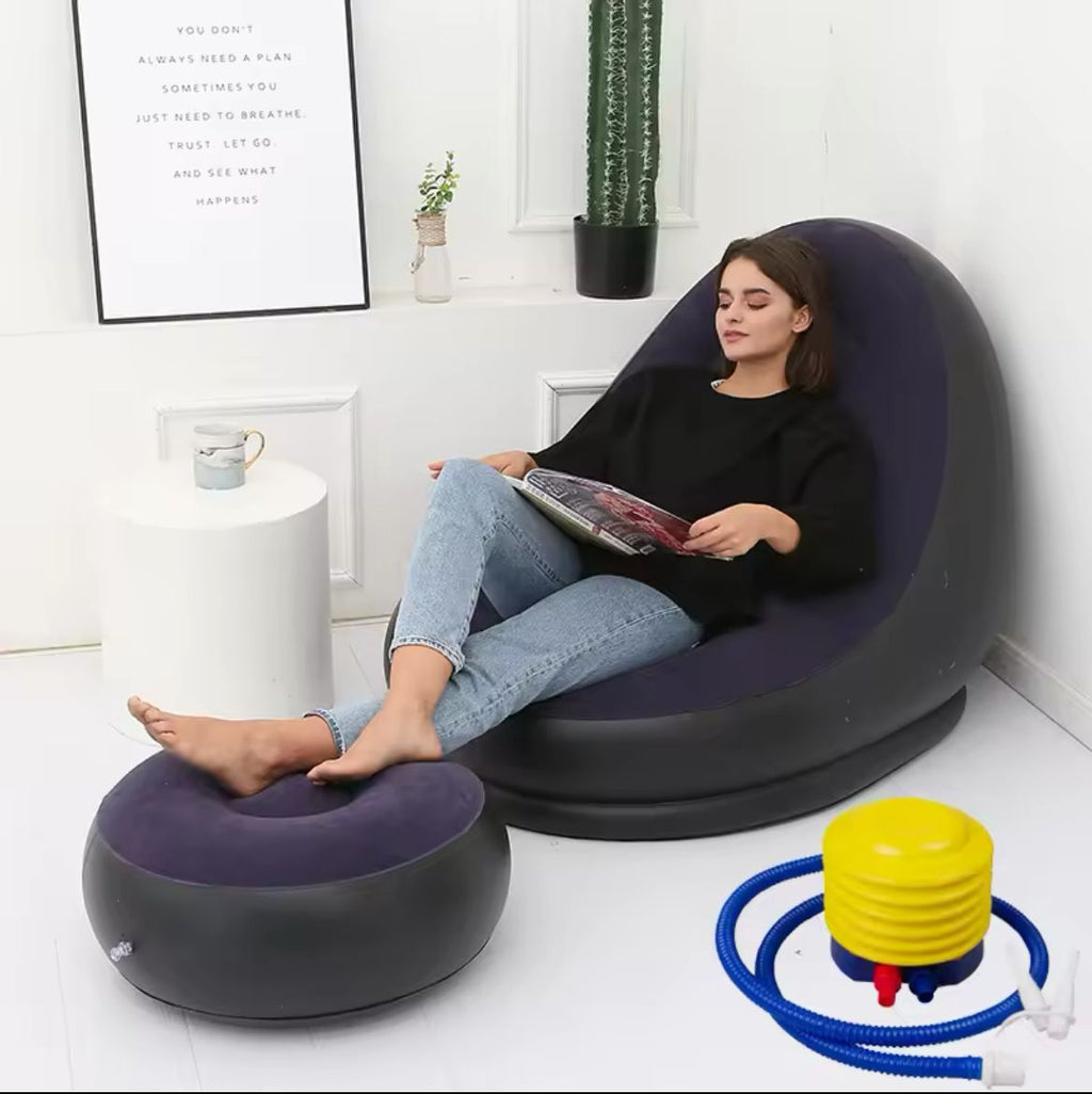 Sillón Inflable Comfort, Puff Comodo