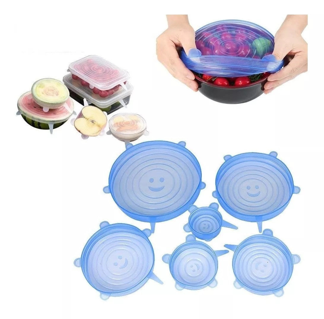 REGALO Tapas Elásticas Silicona Set x6