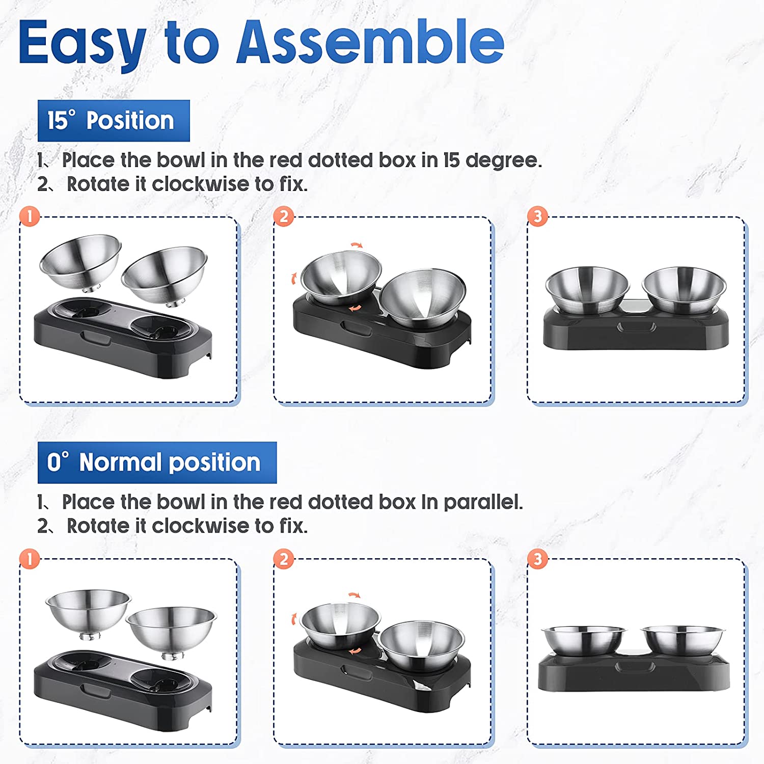 Inox™|Comedero Ortopédico Acero