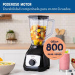 Oster™|Licuadora vaso de plástico negra