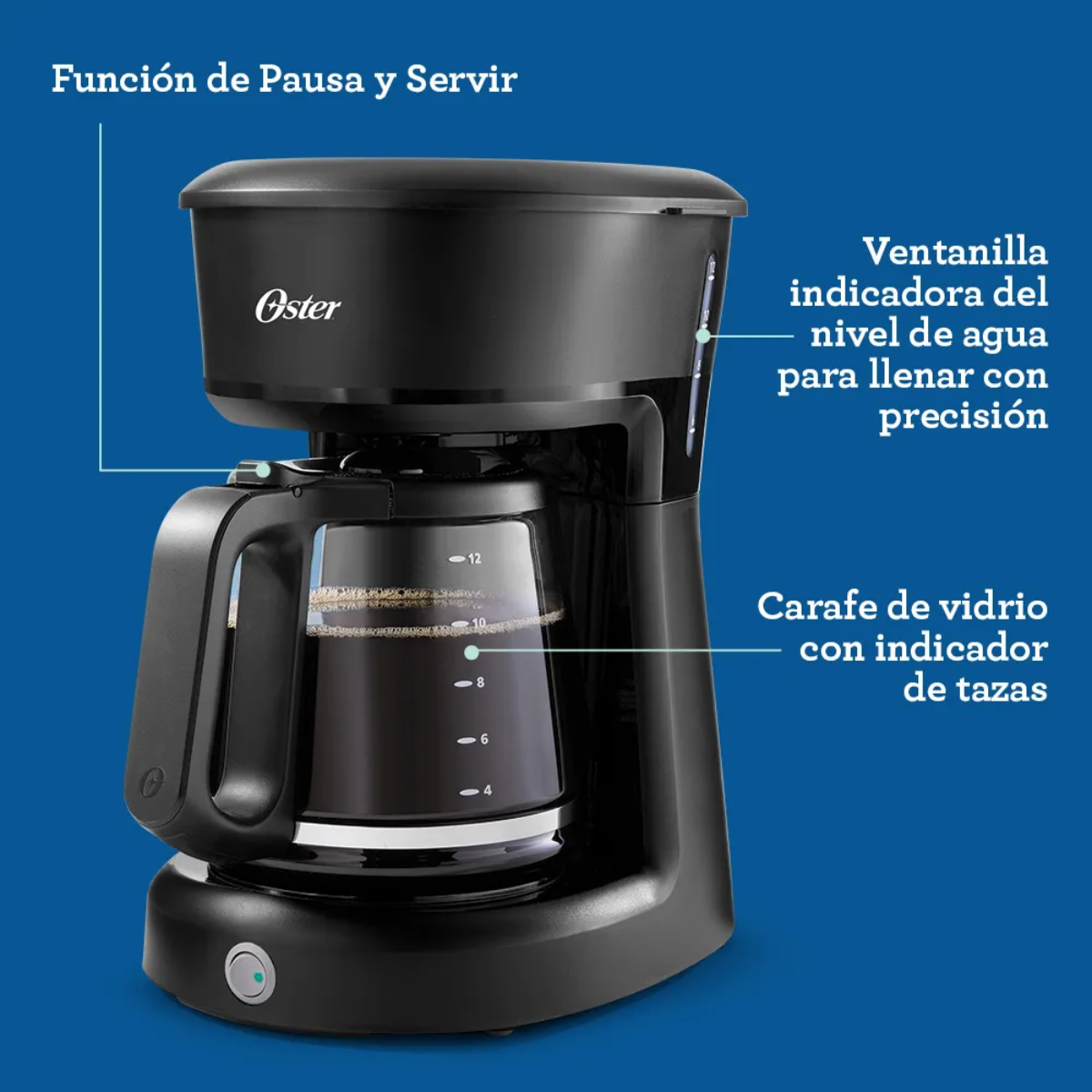 Oster™|Cafetera de 12 tazas