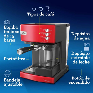 Oster™|Cafetera automática de espresso