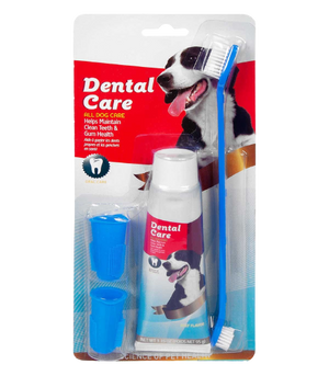 Kit De Crema Dental y cepillo para perro