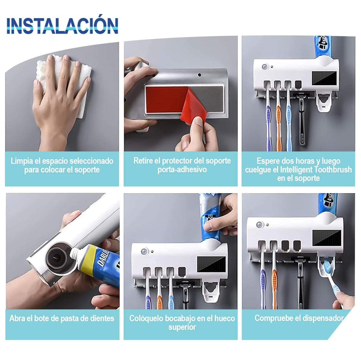 DISPENSADOR CREMA ESTERILIZADOR CEPILLOS