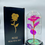 ROSE OF LOVE™|ROSA DE LAMINA MULTICOLOR EN URNA