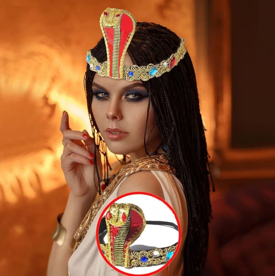 Diadema Serpiente Corona Gemas Cleopatra