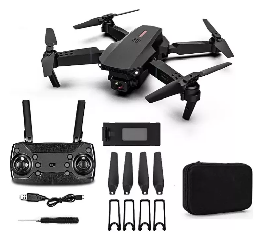 DRON E88 PRO MAX HD WIFI NEGRO