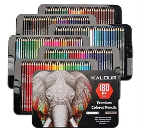 Kit De Lápices Colores Premium 180 Tonos Cromáticos Estuche