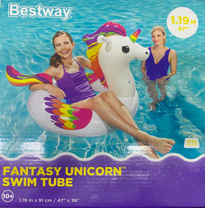 FLOTADOR ARO UNICORNIO 120CM BESTWAY