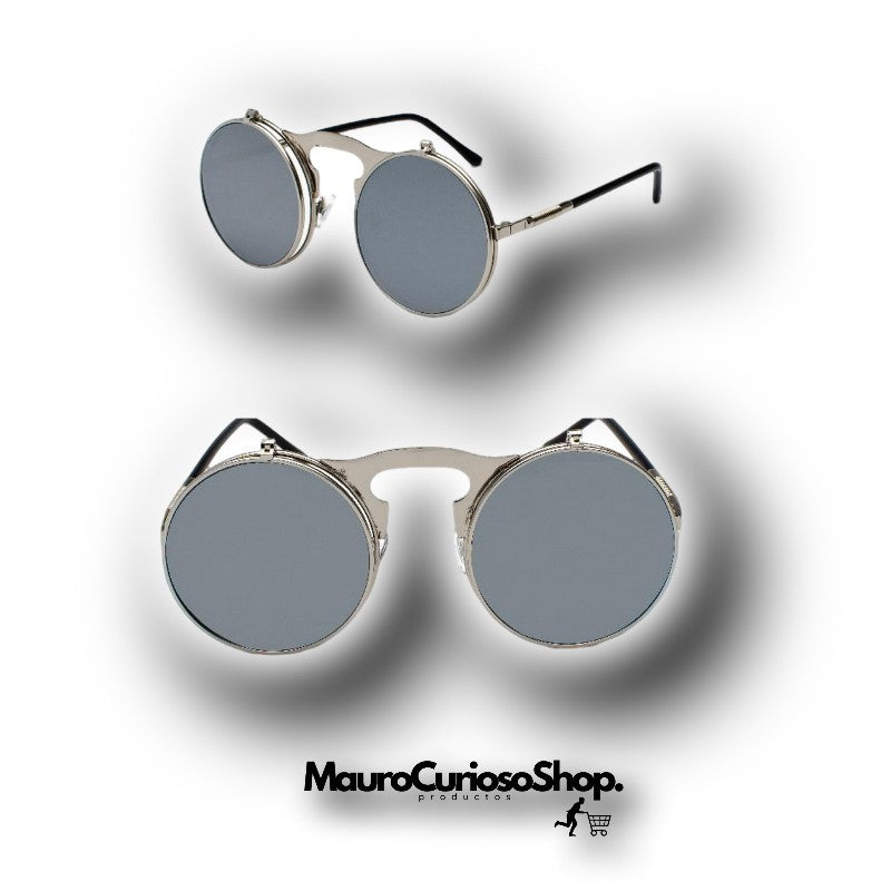 Gafas Redondas Con Tapa Convertible