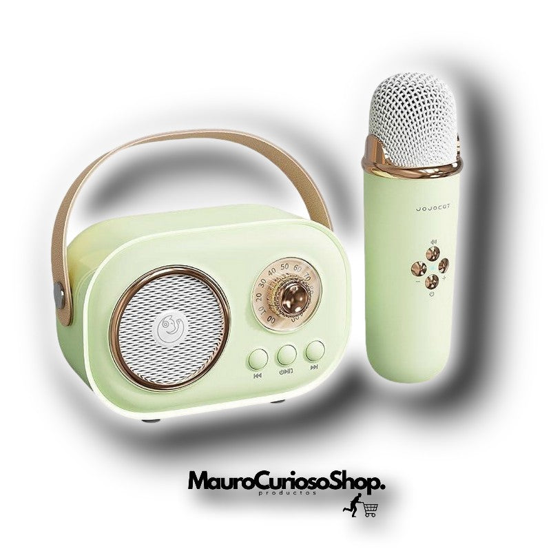 Parlante Karaoke + Microfono Portatil Bluetooth 5.3 Altavoz