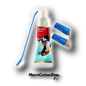 Kit De Crema Dental y cepillo para perro