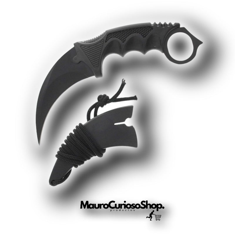 Cuchillo Karambit táctico de acero Milit