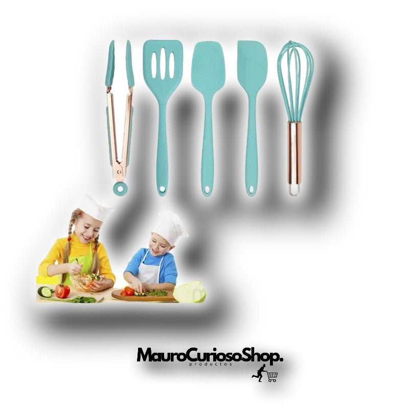 Set Mini Utensilios De Cocina Silicona