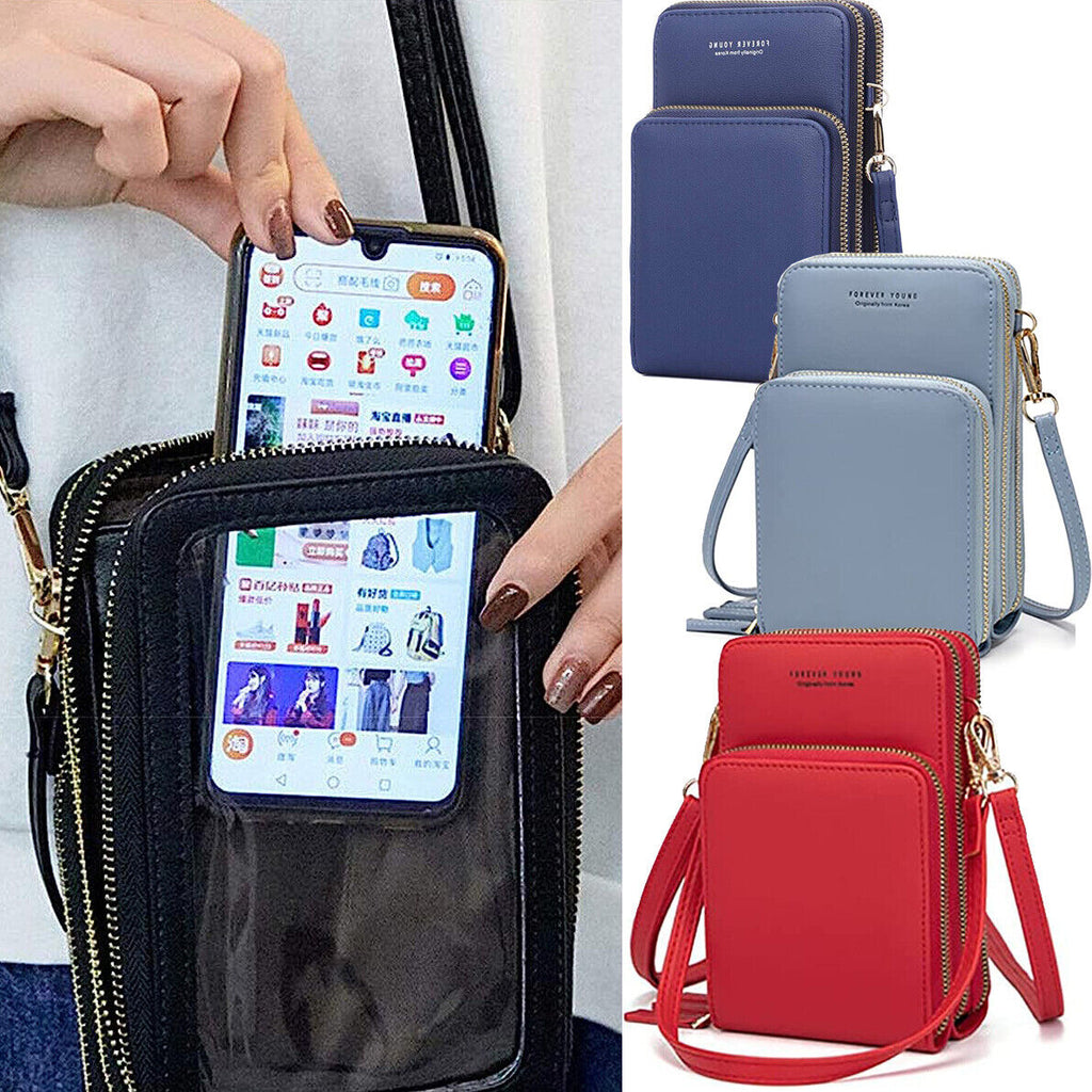 Bolso Billetera Porta Celular Visor