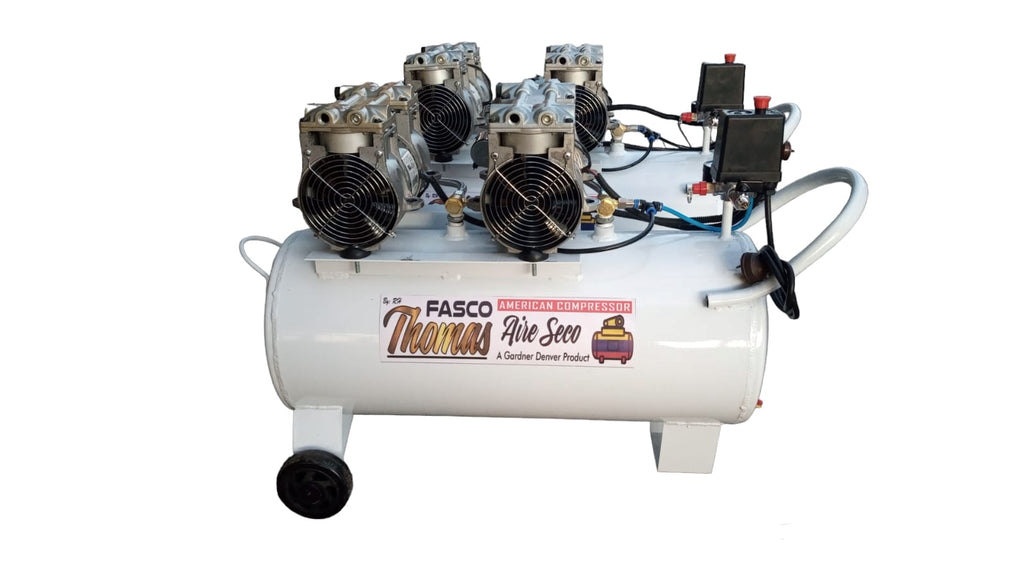 Compresor Aire Seco Doble Motor 50psi