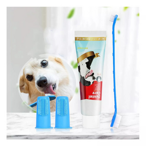 Kit De Crema Dental y cepillo para perro