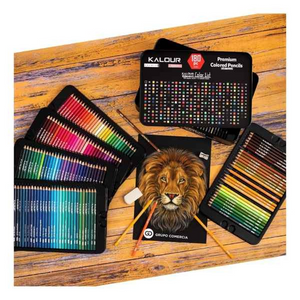 Kit De Lápices Colores Premium 180 Tonos Cromáticos Estuche